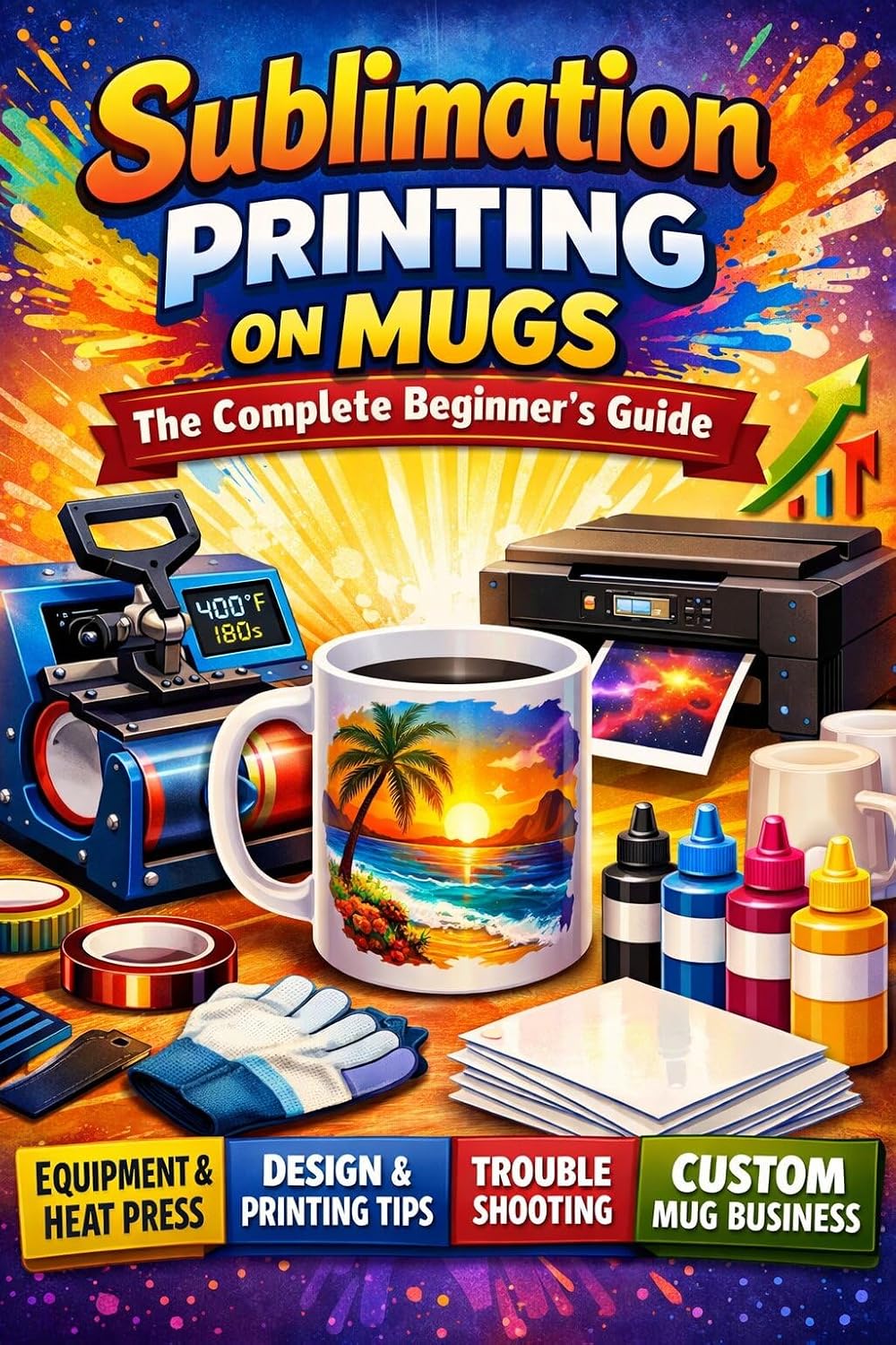 Sublimation Printing on Mugs: The Complete Beginner’s Guide: Sublimation Printing on Mugs: The Complete Guide to Mug Sublimation, Heat Press Techniques,... Starting a Custom Mug Bus (English Edition) baixar livro de graça