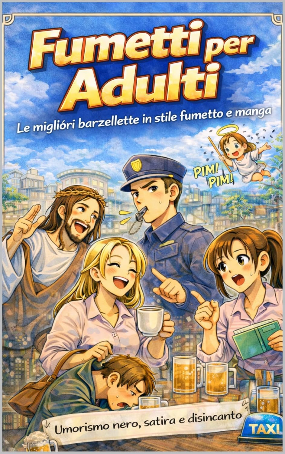 ler totalmente Fumetti per Adulti – Le migliori barzellette in stile fumetto e manga: Umorismo nero, satira e vignette in stile fumetto e manga – Battute irriverenti per adulti, ideale come regalo (Italian Edition)