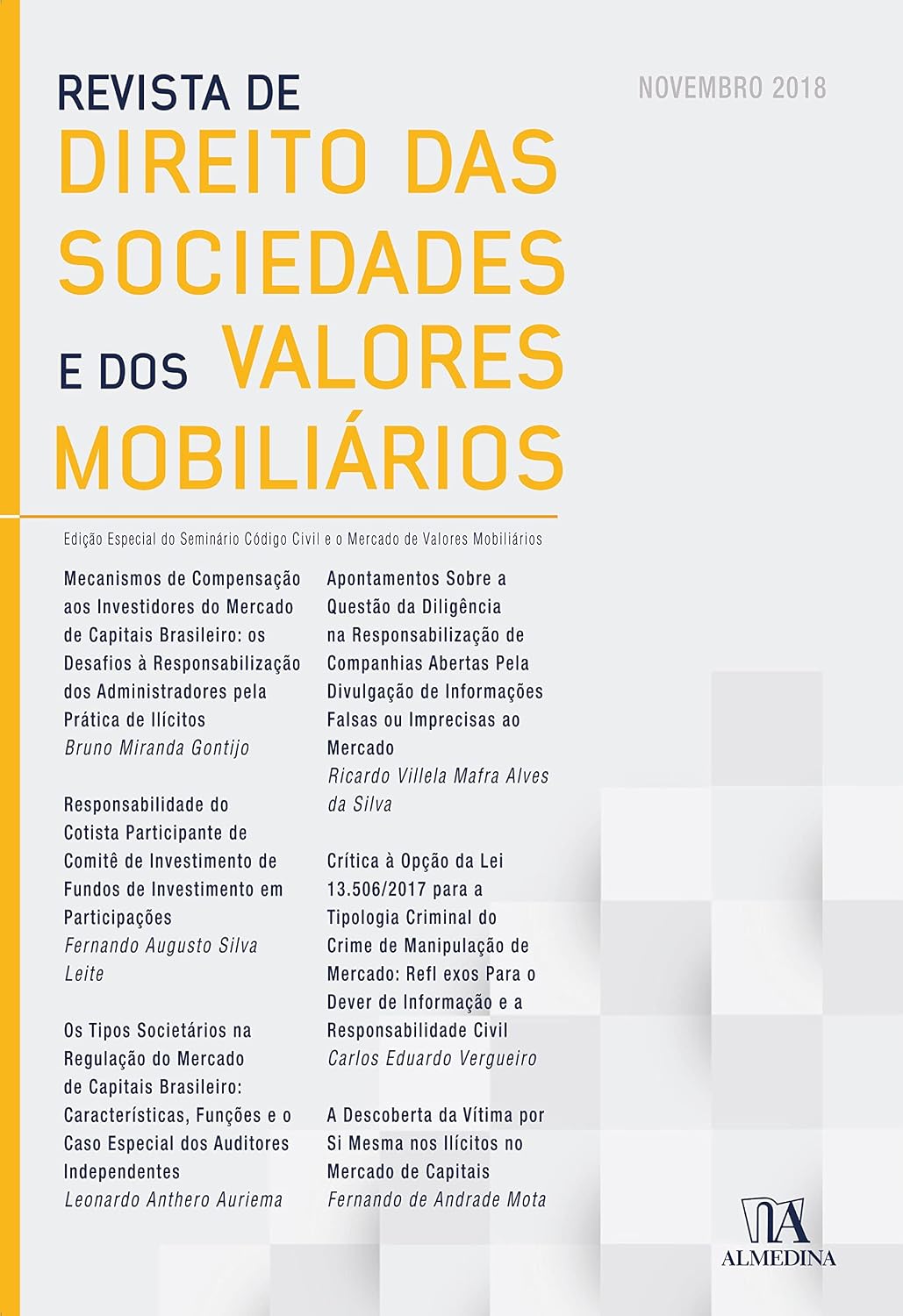 Revista de direito das sociedades e dos valores mobiliários: especial baixar livro de graça