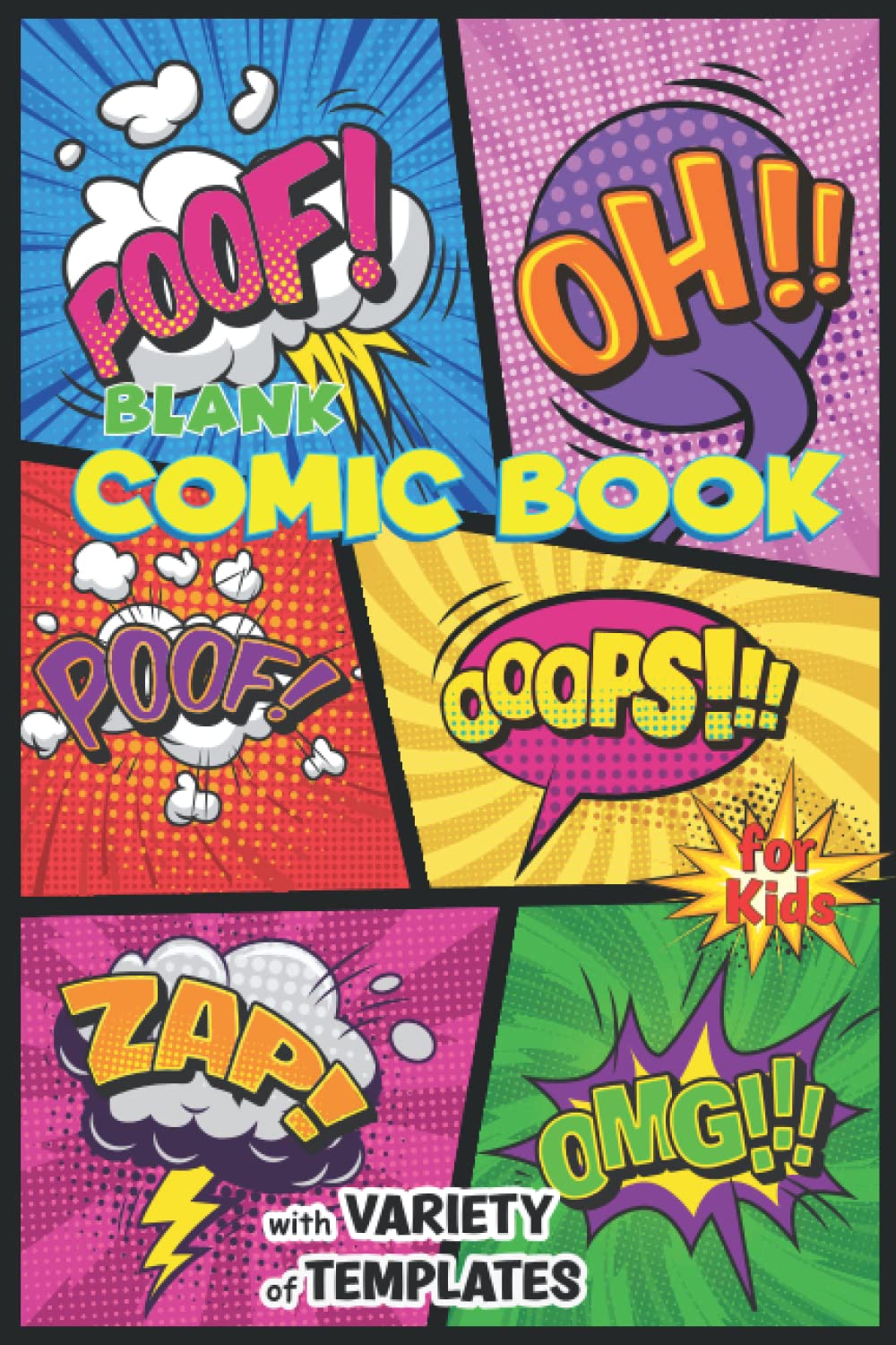 Blank Comic Book for Kids with Variety of Templates: Create Your Own Comics Using Pre-Formatted Templates of Various Styles baixar livro de graça
