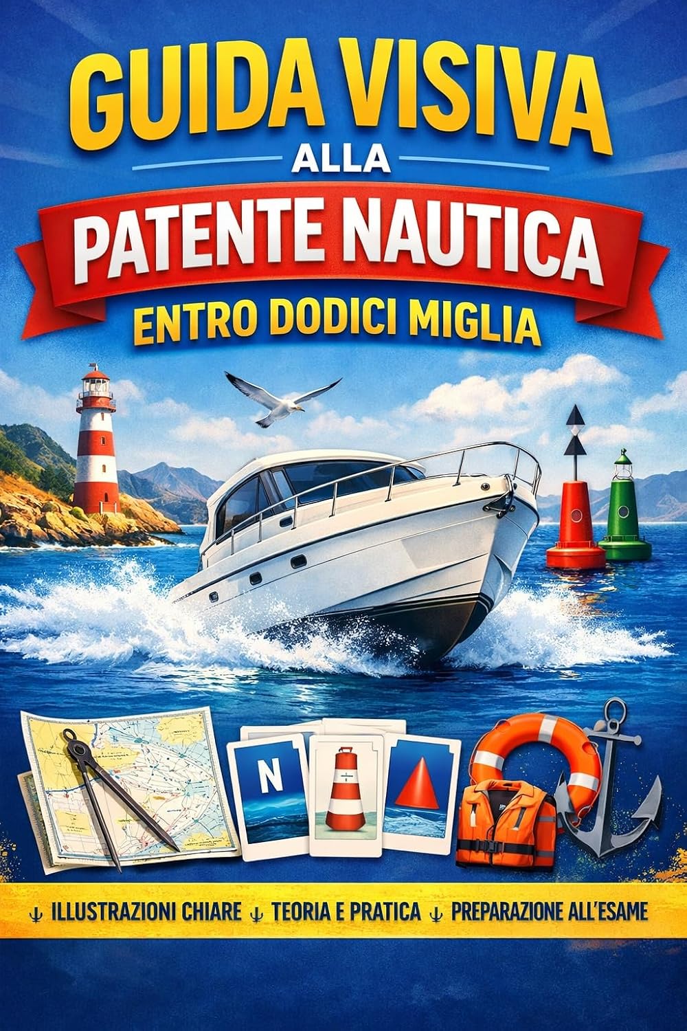 GUIDA VISIVA ALLA PATENTE NAUTICA ENTRO DODICI MIGLIA: Percorso rapido con immagini, spiegazioni tecniche e schede quiz ufficiali (Italian Edition) baixar o livro de graça