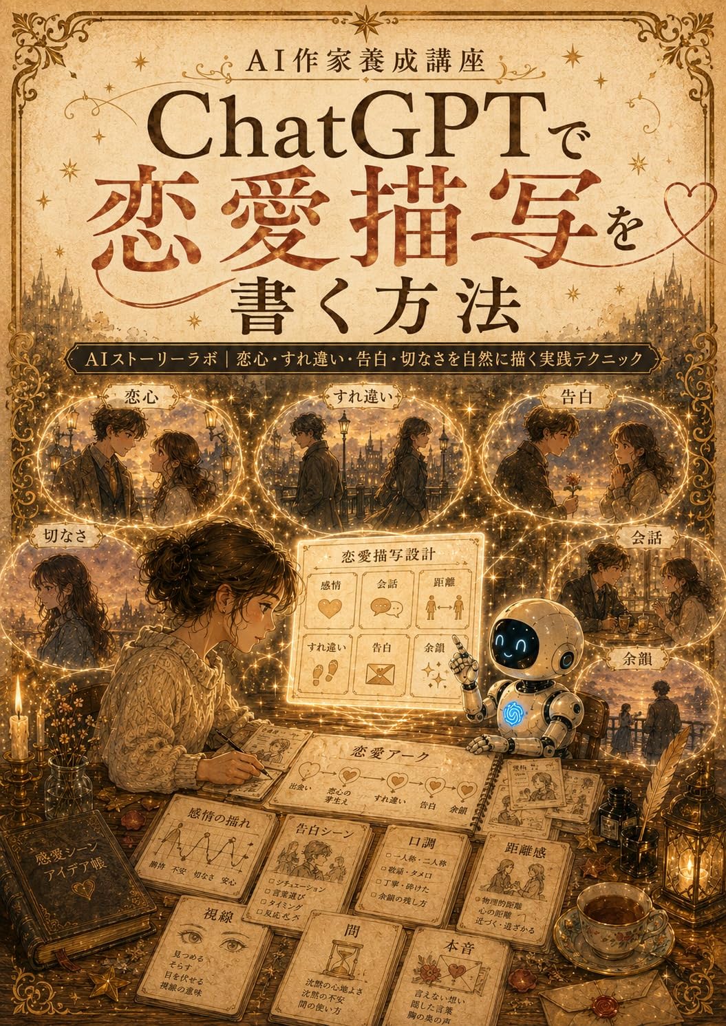 ler totalmente How to Write Romantic Scenes with ChatGPT: AI Story Lab Practical Techniques for Naturally Writing Romance Misunderstandings Confessions and Heartache... Course (KIJIO STUDIO) (Japanese Edition)