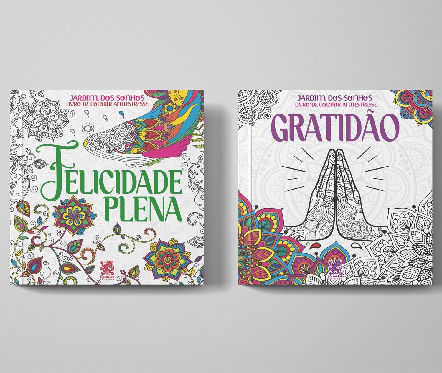 capítulo por capítulo baixar Coleção Jardim dos Sonhos | Felicidade Plena + Gratidão - Livro de Colorir Adulto