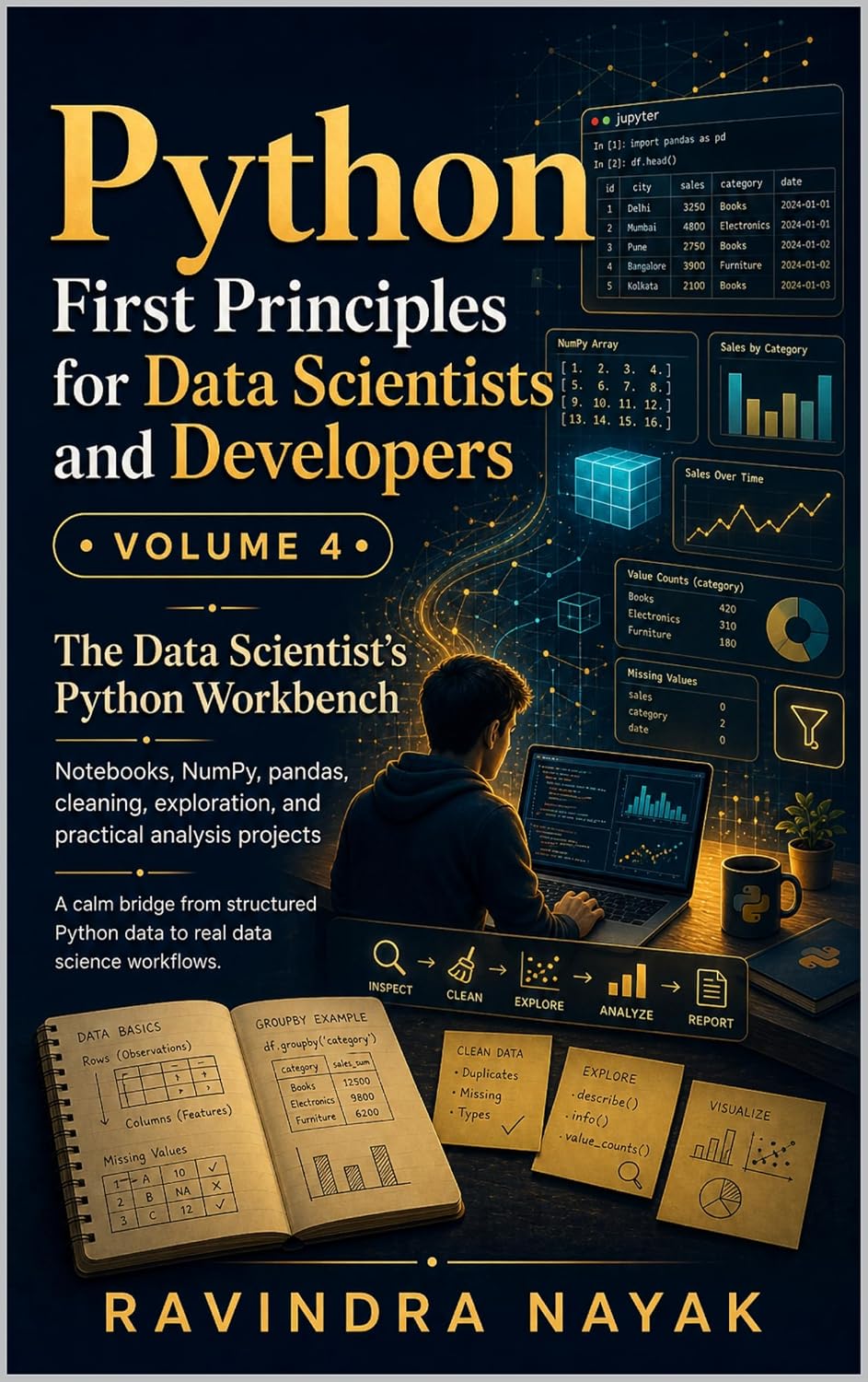 Python First Principles for Data Scientists and Developers: Volume 4: The Data Scientist's Python Workbench (Think in Python: A First-Principles Ladder... Code Book 5) (English Edition) baixar livro de graça