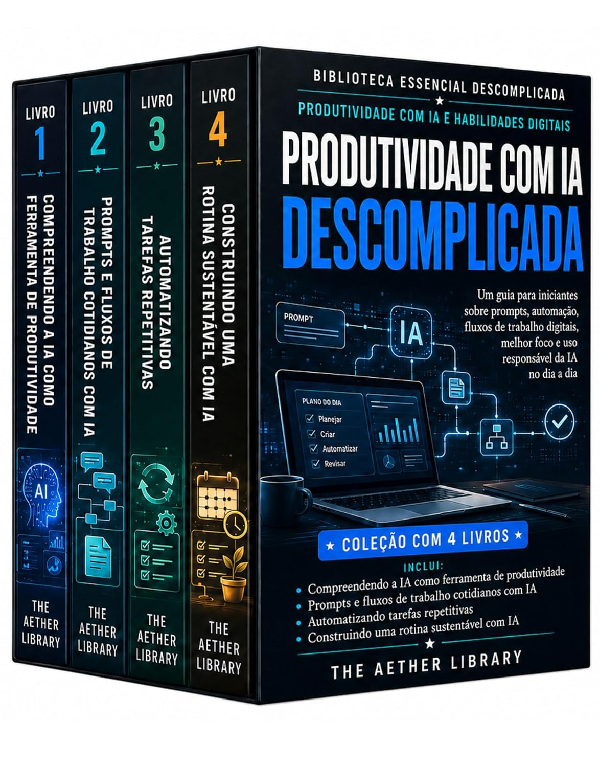 capítulo por capítulo baixar Produtividade com IA descomplicada - Um guia para iniciantes sobre prompts, automação, fluxos de trabalho digitais, melhor foco e uso responsável de IA no dia a dia