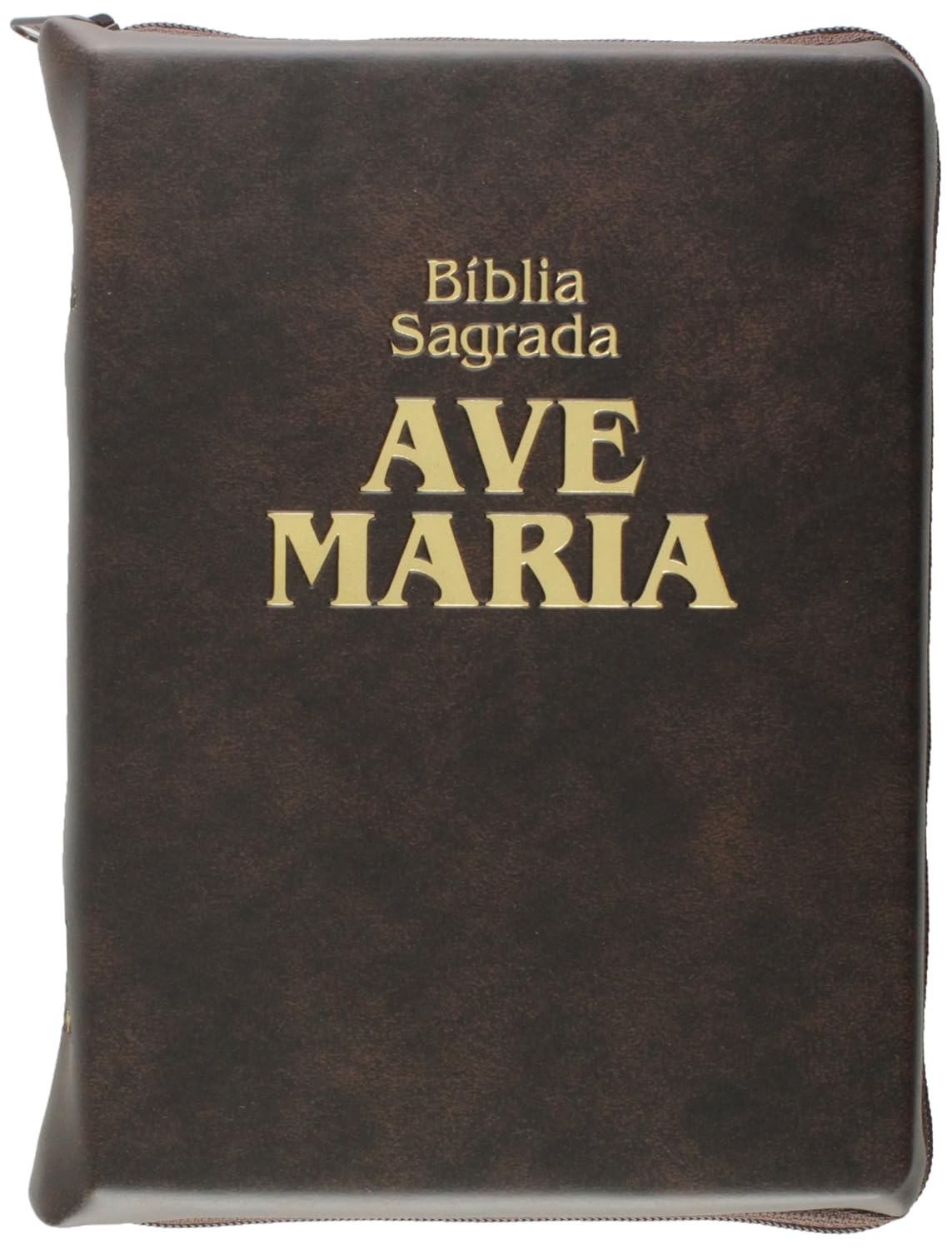 ler totalmente Bíblia Zíper Média Marrom