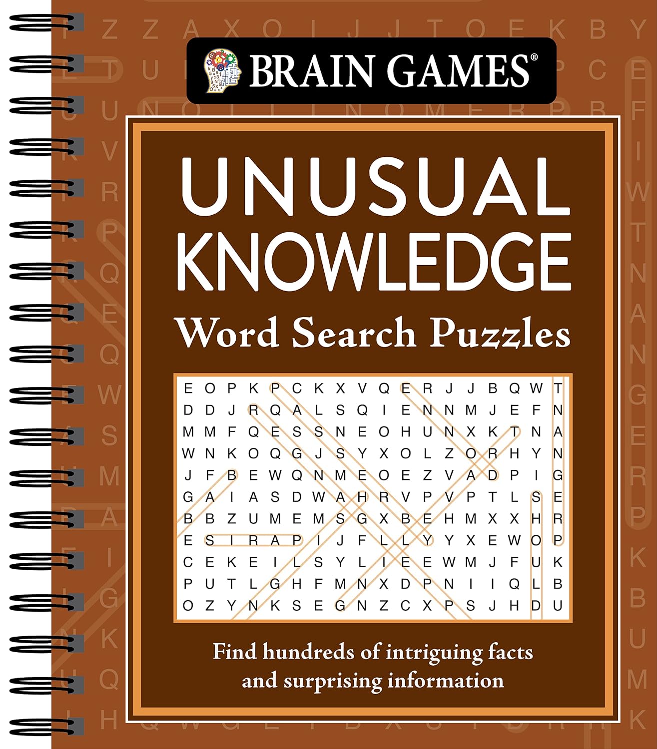 ler totalmente Brain Games - Unusual Knowledge Word Search Puzzles: With Trivia & Facts Science, History & Pop Culture Spiral Bound Activity Book Gift for Adults, Seniors & Puzzle Lovers