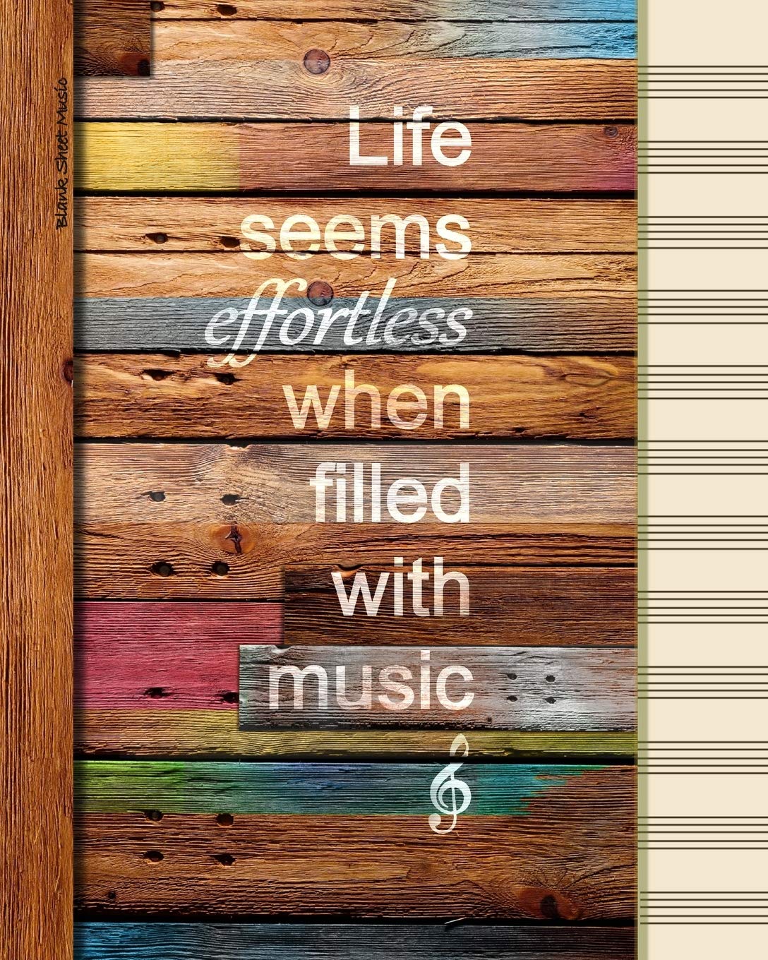 capítulo por capítulo baixar Blank Sheet Music: Manuscript Paper Gifts for Lovers of Music (A large book bound notebook with a PRINTED IMAGE of wood; 100 pages, 12 staves on each, from our Rustic Rainbow range)