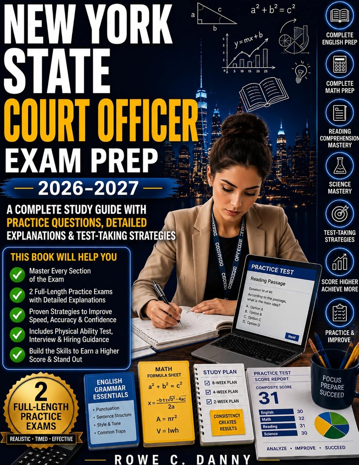 ler totalmente NEW YORK STATE COURT OFFICER EXAM PREP: A Complete Study Guide with Practice Questions, Answer Explanations, and Test-Taking Strategies (English Edition)