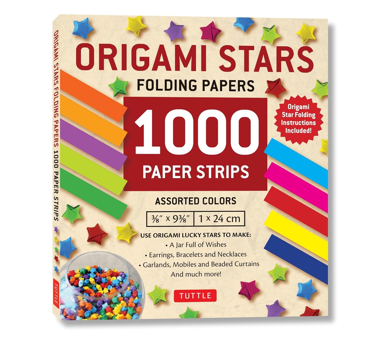 Origami Stars Papers 1000 Paper Strips in Assorted Colors: 10 Colors - 1000 Sheets - Easy Instructions for Origami Lucky Stars baixar livro de graça