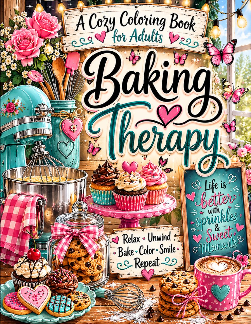 ler totalmente Baking therapy coloring book