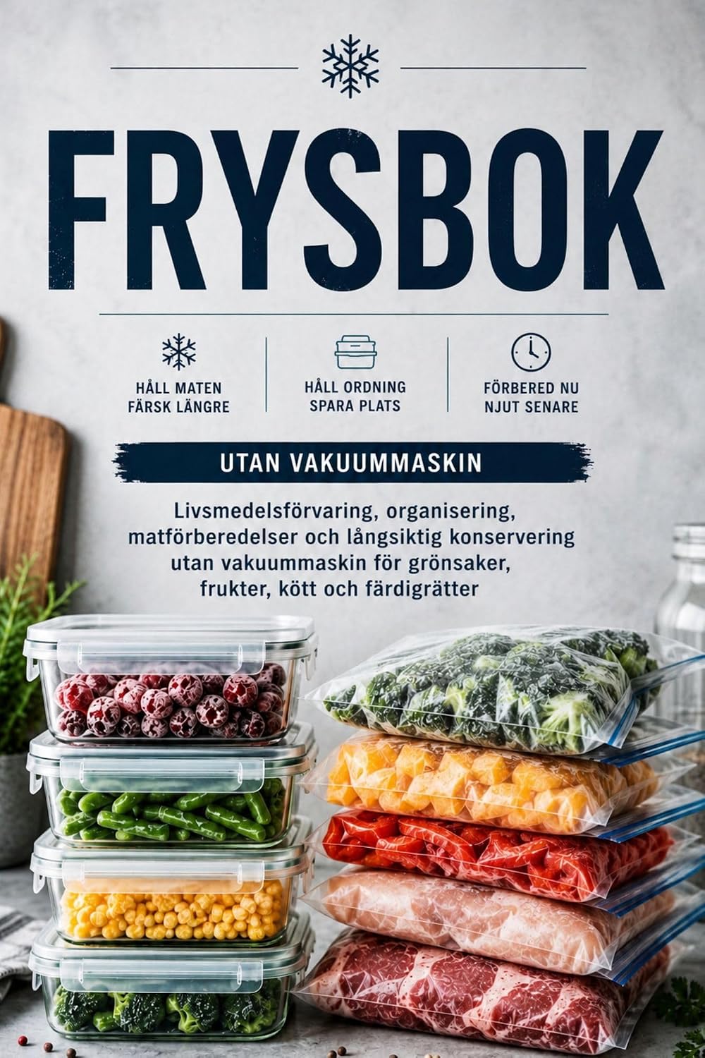 Frysbok: Livsmedelsförvaring, organisering, matförberedelser och långsiktig konservering utan vakuummaskin för grönsaker, frukter, kött och färdigrätter (Swedish Edition) baixar livro de graça