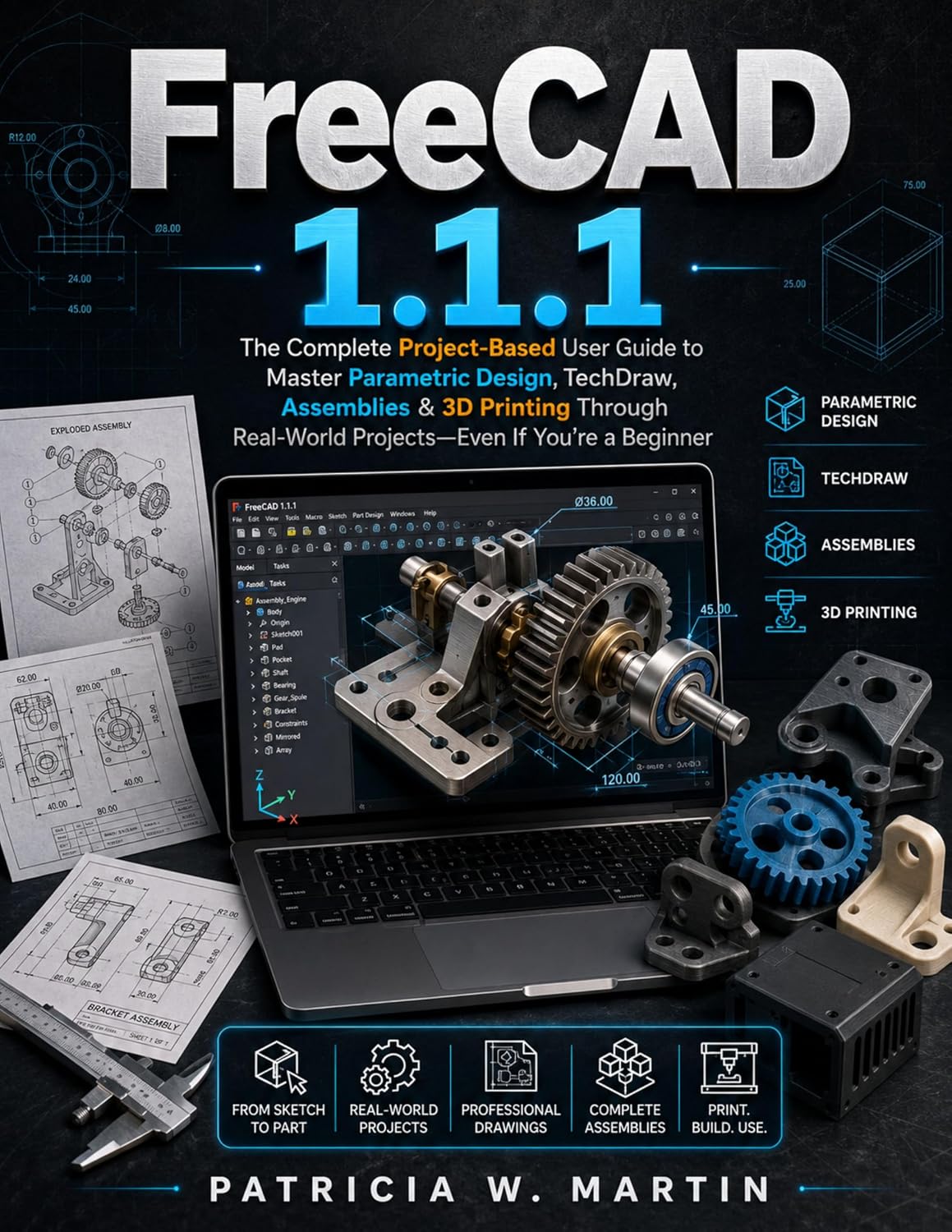 FREECAD1.1.1: The Complete Project-Based User Guide To Master Parametric Design, Techdraw, Assemblies & 3d Printing Through Real-World Projects (INTELLECTUAL GUIDE COLLECTION) (English Edition) baixar o livro de graça