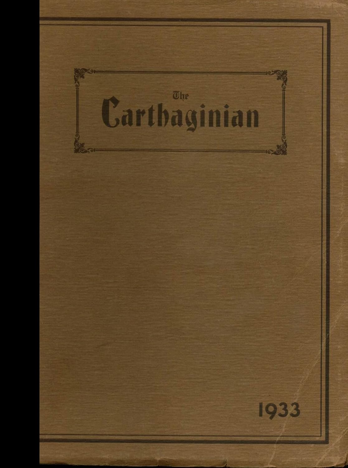(Reprint) 1933 Yearbook: Carthage High School, Carthage, Missouri baixar o livro de graça