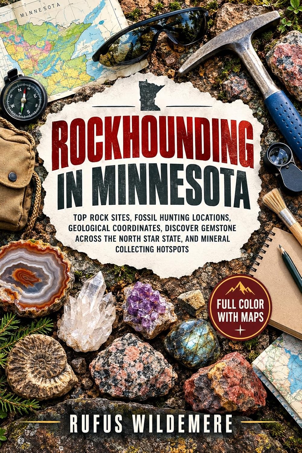 Rockhounding in Minnesota (FULL-COLOR): Top Rock Sites, Fossil Hunting Locations, Geological Coordinates, Discover Gemstone Across the North Star State,... Hotspots (WITH MAPS) (English Edition) baixar o livro de graça