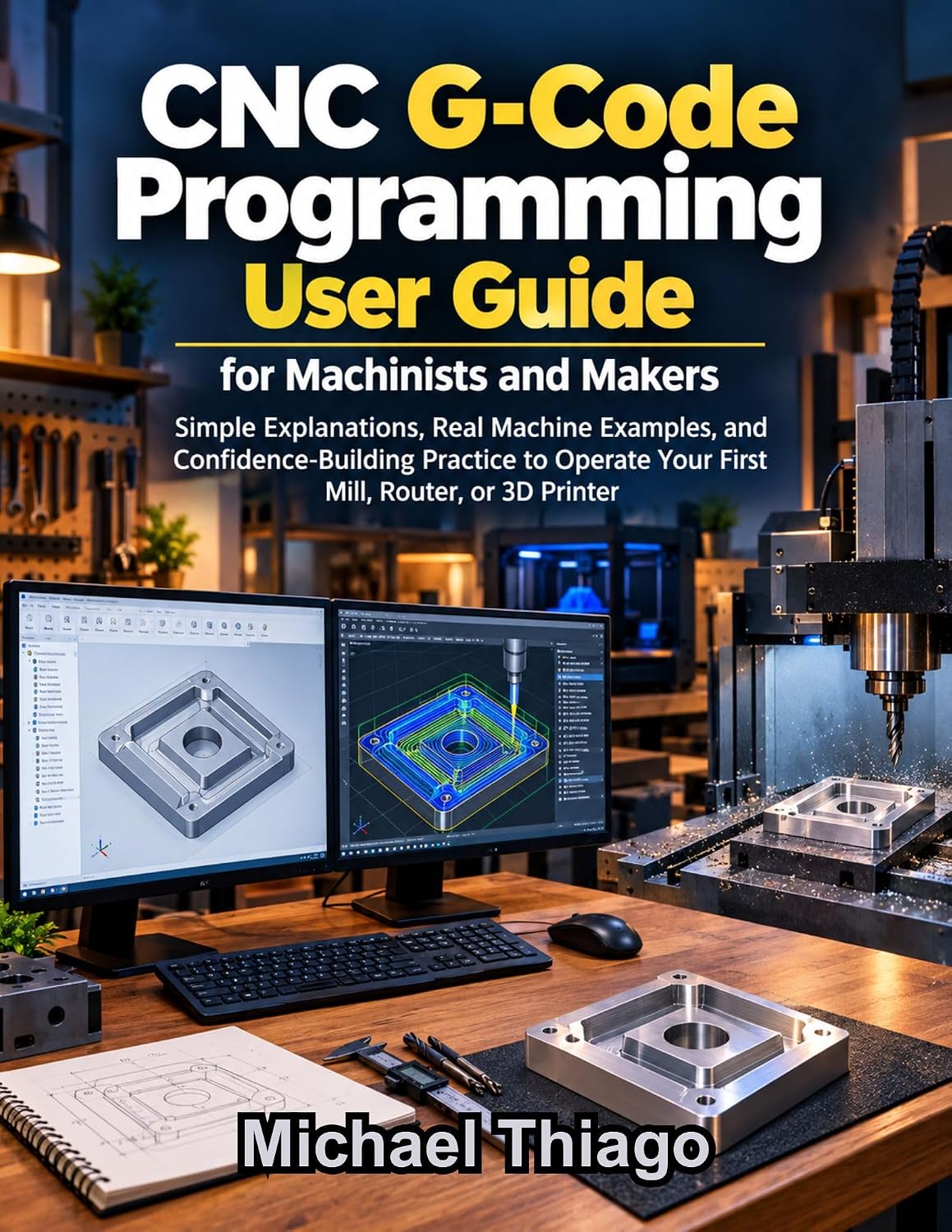 capítulo por capítulo baixar CNC G-Code Programming User Guide for Machinists and Makers: Simple Explanations, Real Machine Examples and Confidence-Building Practice to Operate Your... Mill, Router or 3D Printer (English Edition)