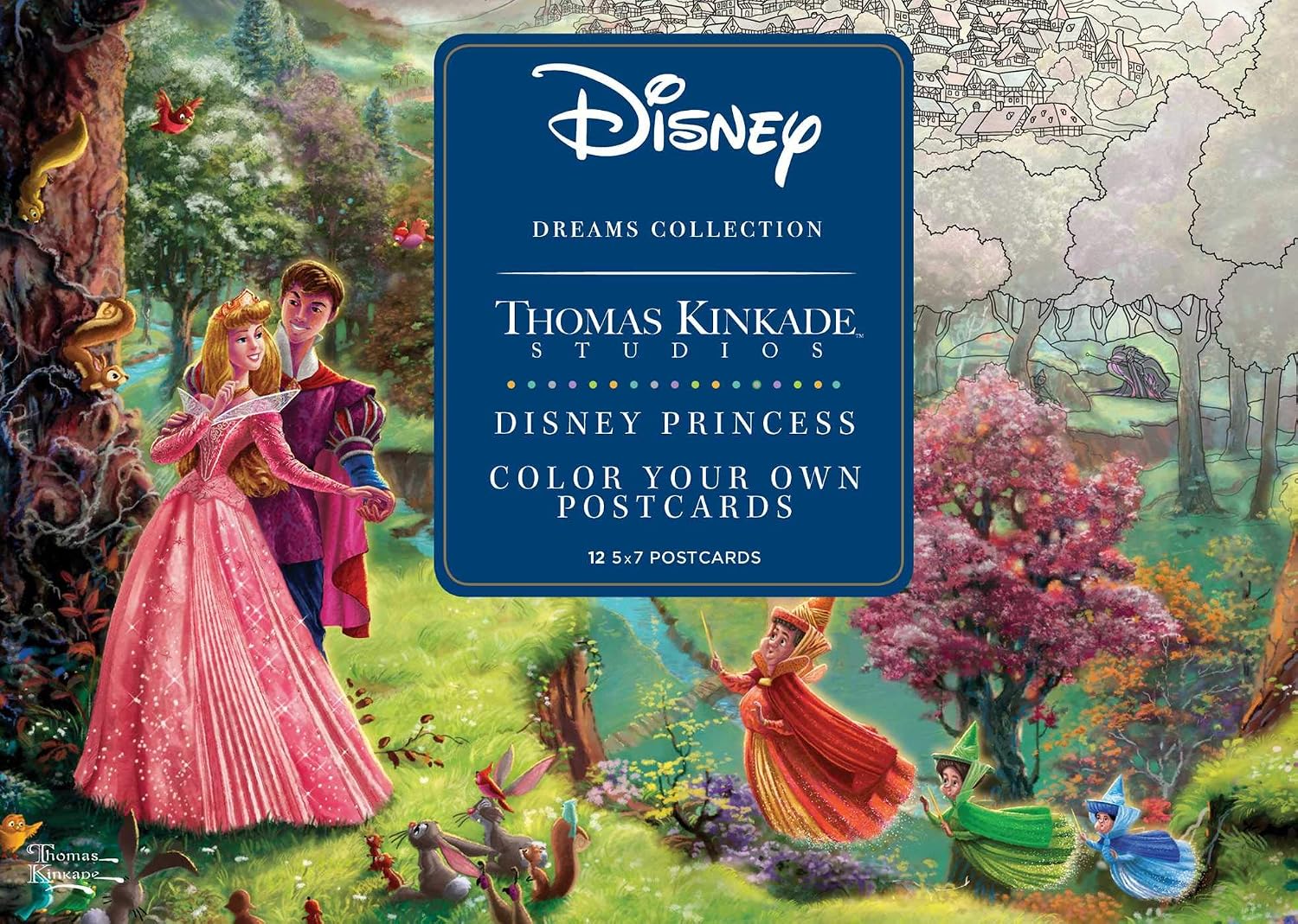 Disney Dreams Collection Thomas Kinkade Studios Disney Princess Color Your Own P baixar o livro de graça