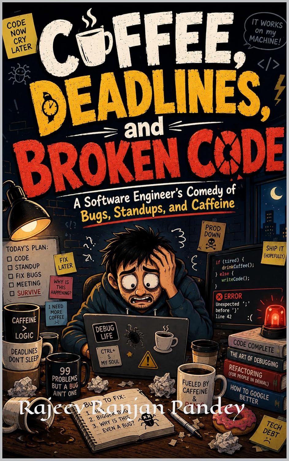 Coffee, Deadlines, and Broken Code: A Software Engineer's Comedy of Bugs, Standups, and Caffeine (English Edition) baixar livro de graça