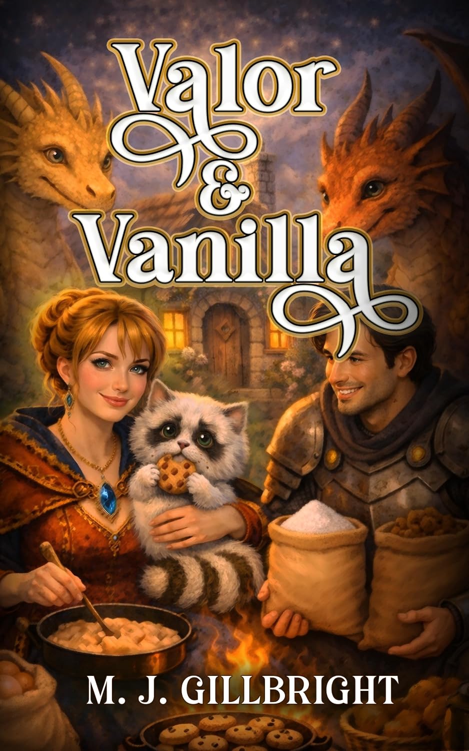ler totalmente Valor & Vanilla: A Cozy Fantasy Adventure of Quests and Cookies (The Neapolitan Ice Cream Sisters Series) (English Edition)