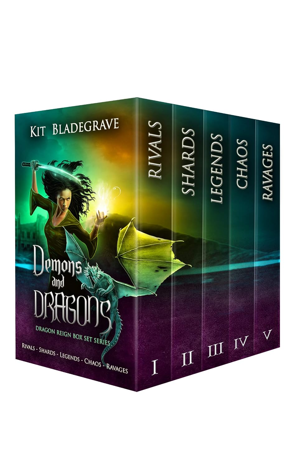 Demons and Dragons: Dragon Reign Box Set Series Books 1-5 (English Edition) baixar livro de graça