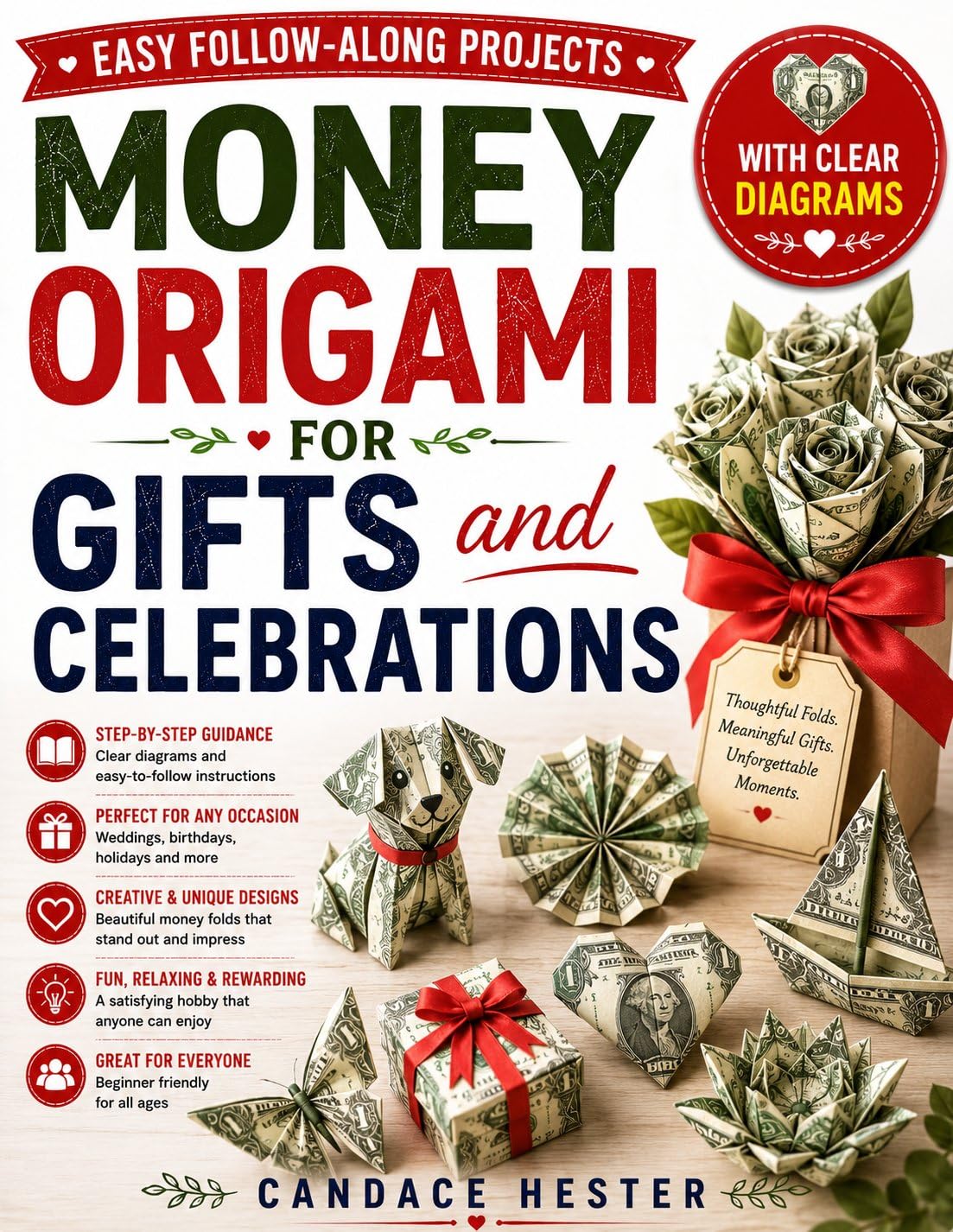 ler totalmente Money origami for gifts and celebrations: Step-by-Step Banknote Folding with Clear Diagrams, Easy Models, Creative Keepsakes, and Festive Presentation Ideas (English Edition)