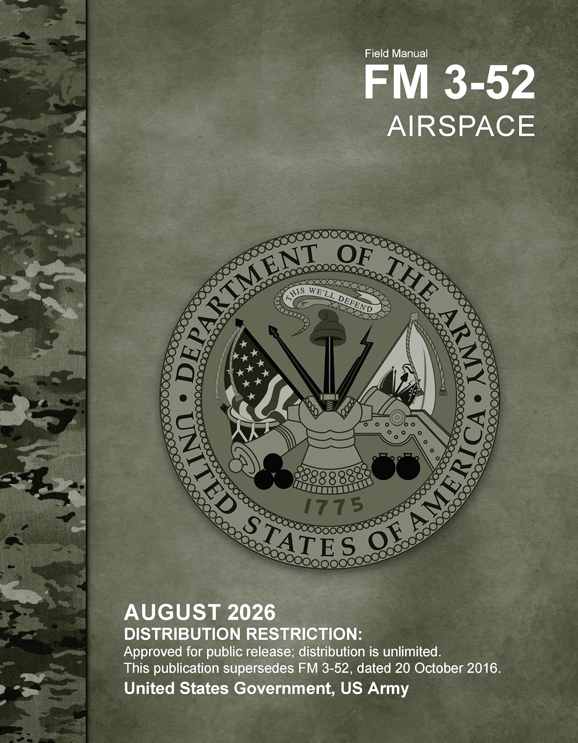 capítulo por capítulo baixar Field Manual FM 3-52 Airspace August 2026 (English Edition)