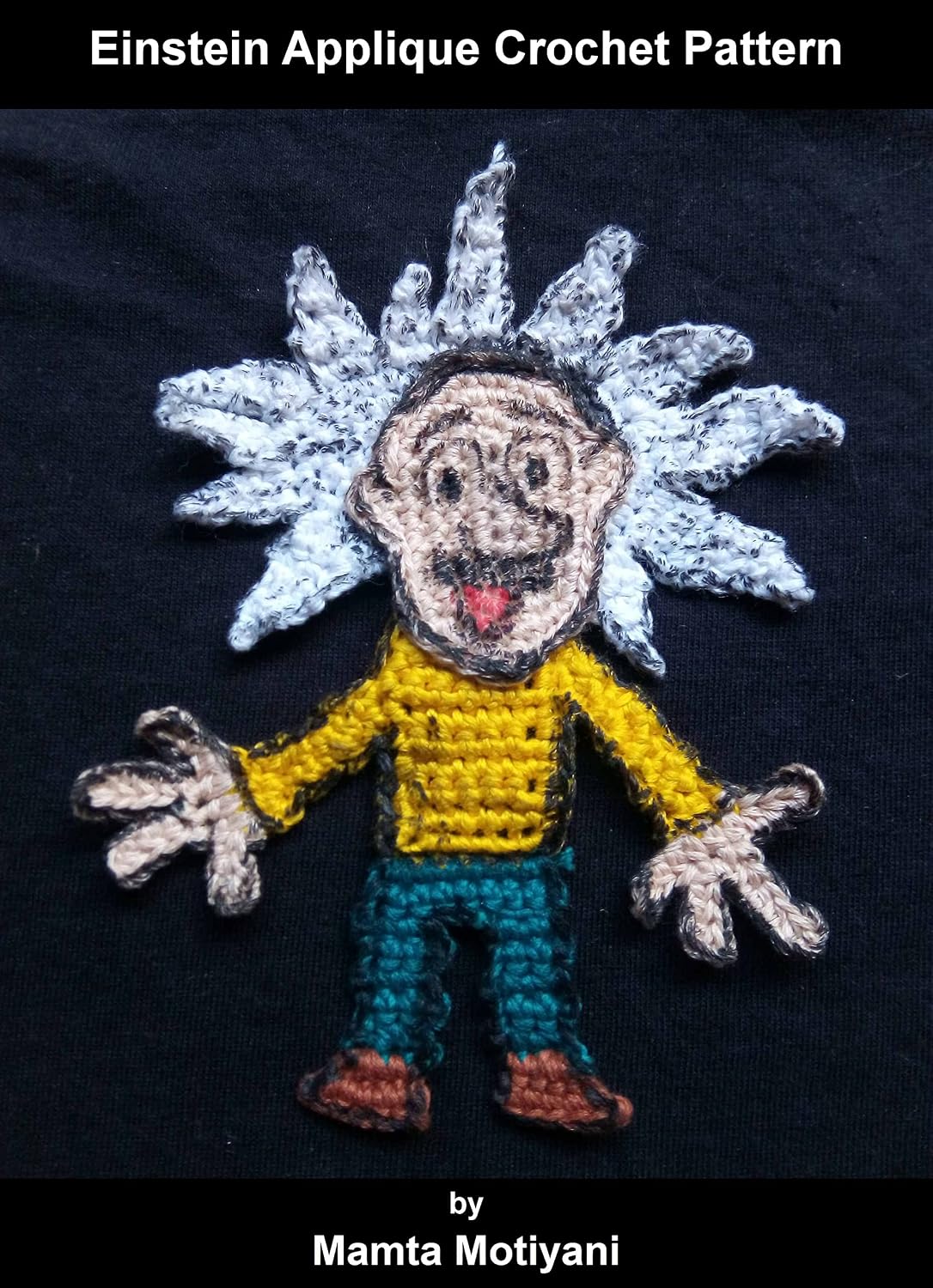 Einstein Applique | Crochet Pattern: A Unique Embellishment For Your Tee, Pillows, Curtains, Bags.... (Crochet Applique Patterns) (English Edition) baixar livro de graça