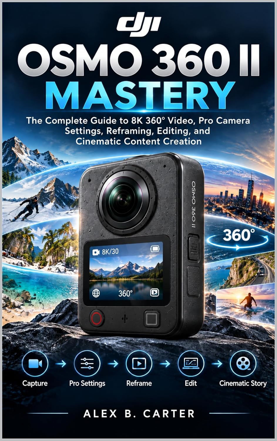 DJI Osmo 360 II Mastery: The Complete Guide to 8K 360° Video, Pro Camera Settings, Reframing, Editing, and Cinematic Content Creation (English Edition) baixar o livro de graça