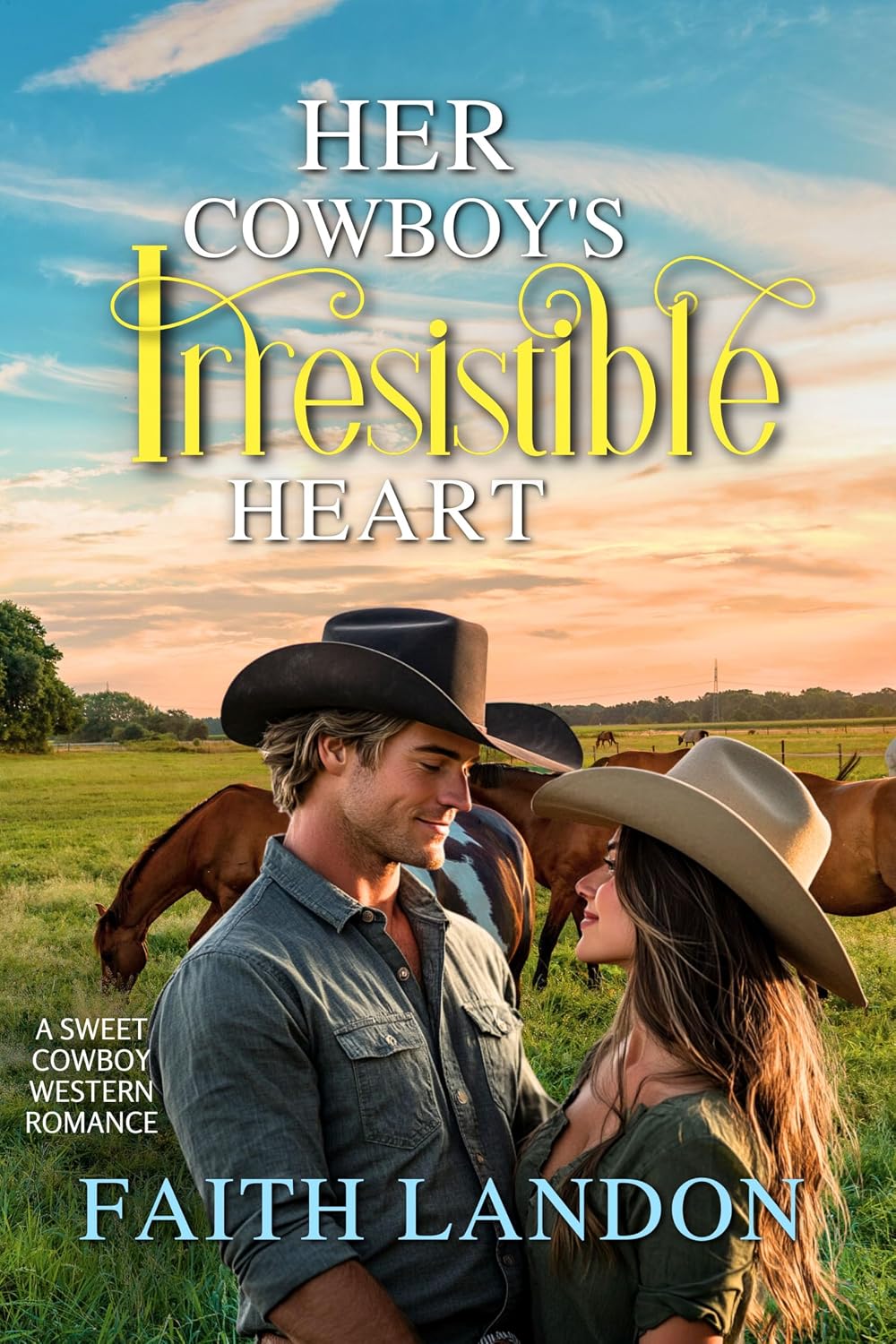 Her Cowboy's Irresistible Heart: A Sweet Cowboy Western Romance (Cowboy Brothers of Hart's Ridge Ranch Book 2) (English Edition) baixar o livro de graça