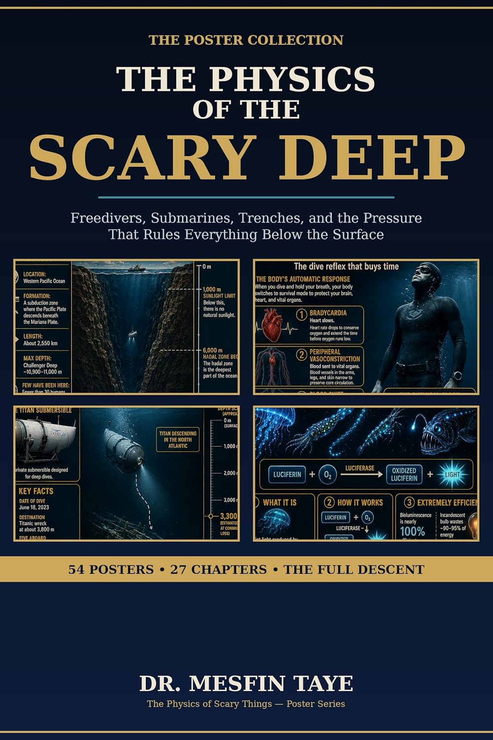 capítulo por capítulo baixar The Physics of the Scary Deep: The Poster Collection: Freedivers, Submarines, Trenches, and the Pressure That Rules Everything Below the Surface — 27 Illustrated Science Infographics (English Edition)