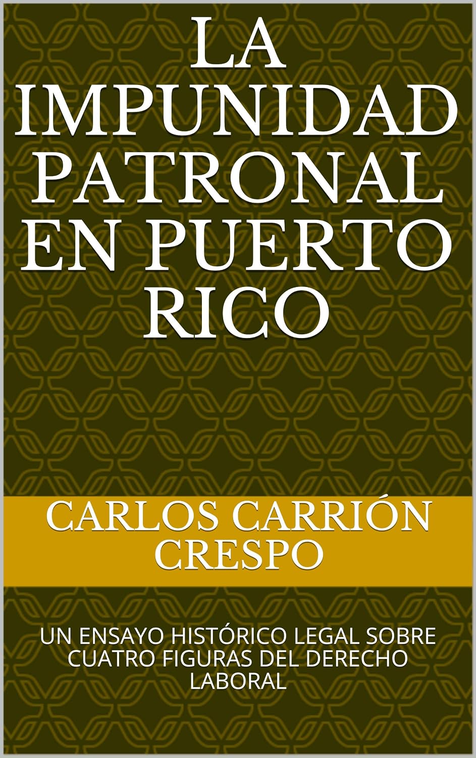ler totalmente LA IMPUNIDAD PATRONAL EN PUERTO RICO: UN ENSAYO HISTÓRICO LEGAL SOBRE CUATRO FIGURAS DEL DERECHO LABORAL (Spanish Edition)