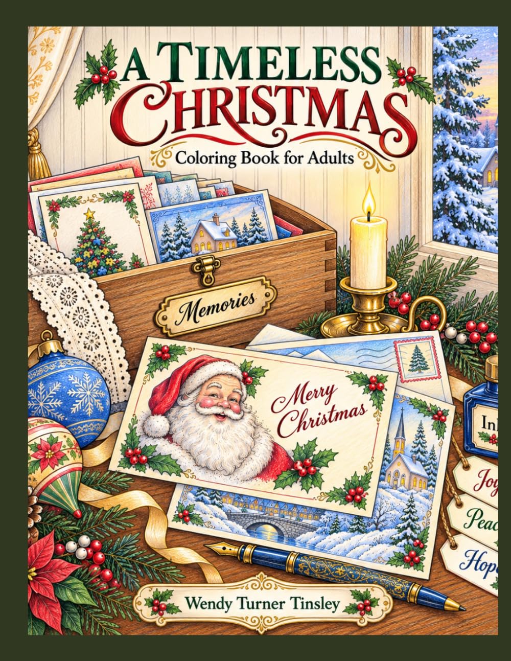 A Timeless Christmas: A Christmas coloring book for adults baixar o livro de graça