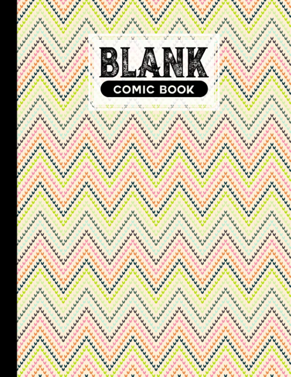 Blank Comic Book: Zigzags Cover Blank Comic Book, Create Your Own Story, Journal, Notebook, Sketchbook for Kids and Adults, 120 Pages - Size 8.5" x 11" Notebook by Hagen Jost baixar livro de graça
