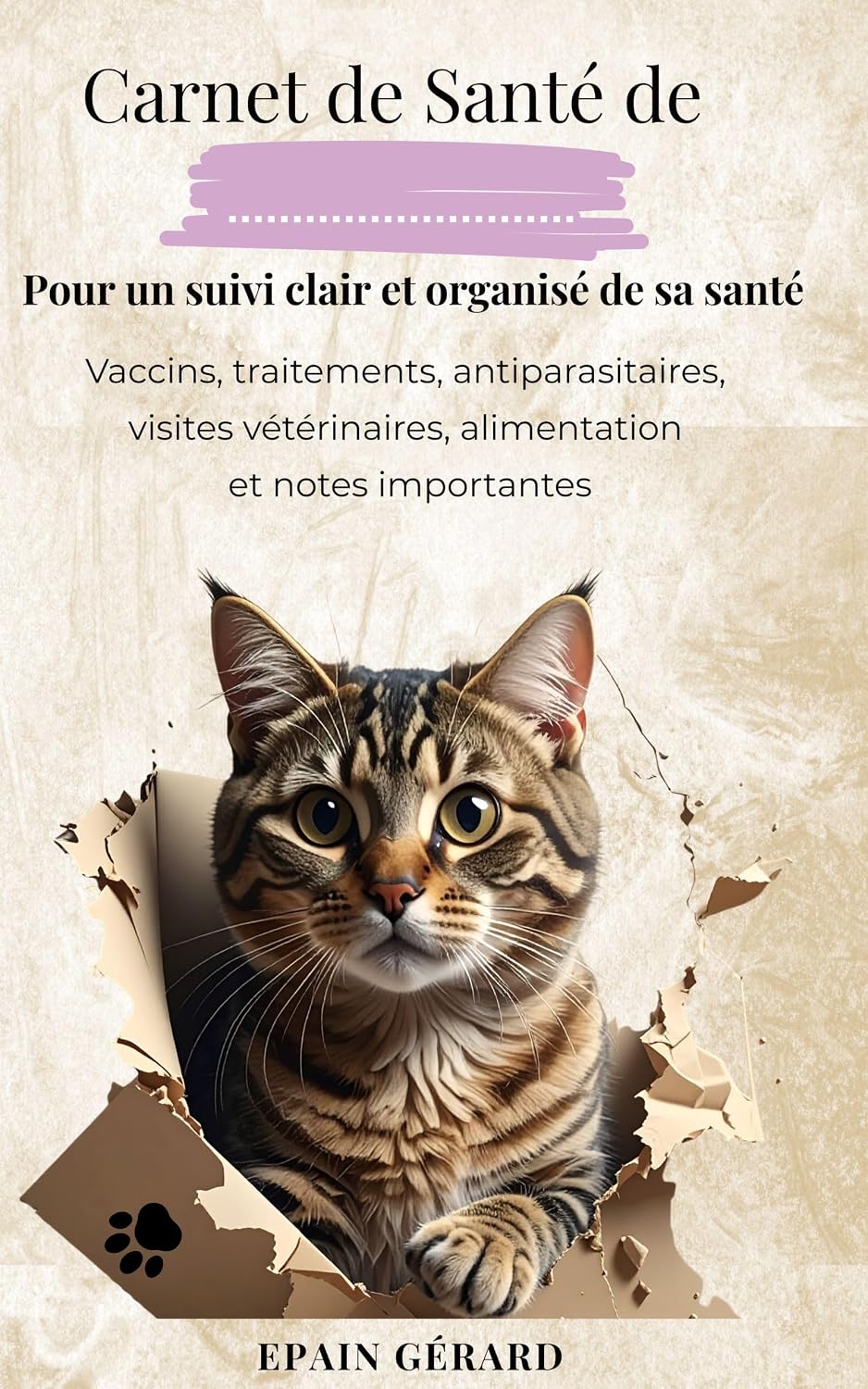 Carnet de santé de mon chat: Le guide essentiel pour un suivi clair, serein et organisé (French Edition) baixar o livro de graça