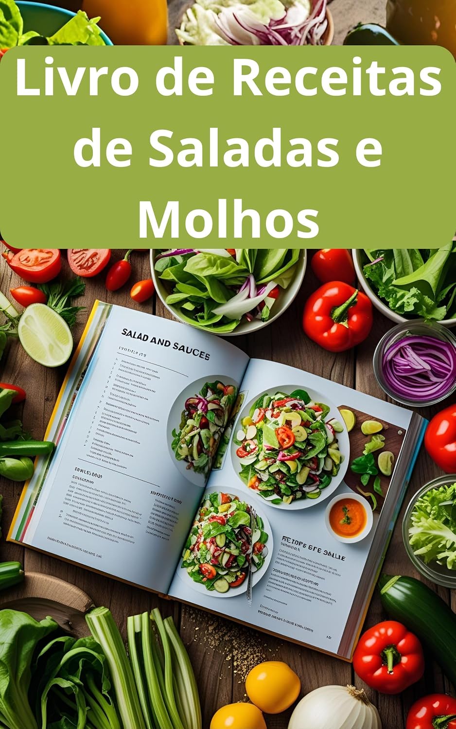 Livro de Receitas de Saladas e Molhos: As Melhores Receitas de Saladas e Molhos: São Mais de 300 Receitas de Saladas e Molhos Para Você Fazer Em Casa baixar livro de graça