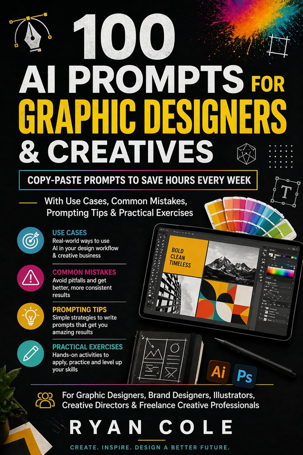 ler totalmente 100 AI PROMPTS FOR GRAPHIC DESIGNERS & CREATIVES: For Graphic Designers, Brand Designers, Illustrators, Creative Directors & Freelance Creative Professionals... (AI Prompt Guides Series) (English Edition)
