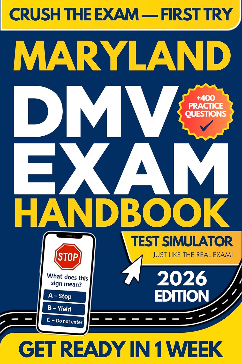ler totalmente Maryland DMV Exam Workbook: 400+ Practice Questions to Navigate Your DMV Exam With Confidence (DMV Handbook and Practice Tests 16) (English Edition)