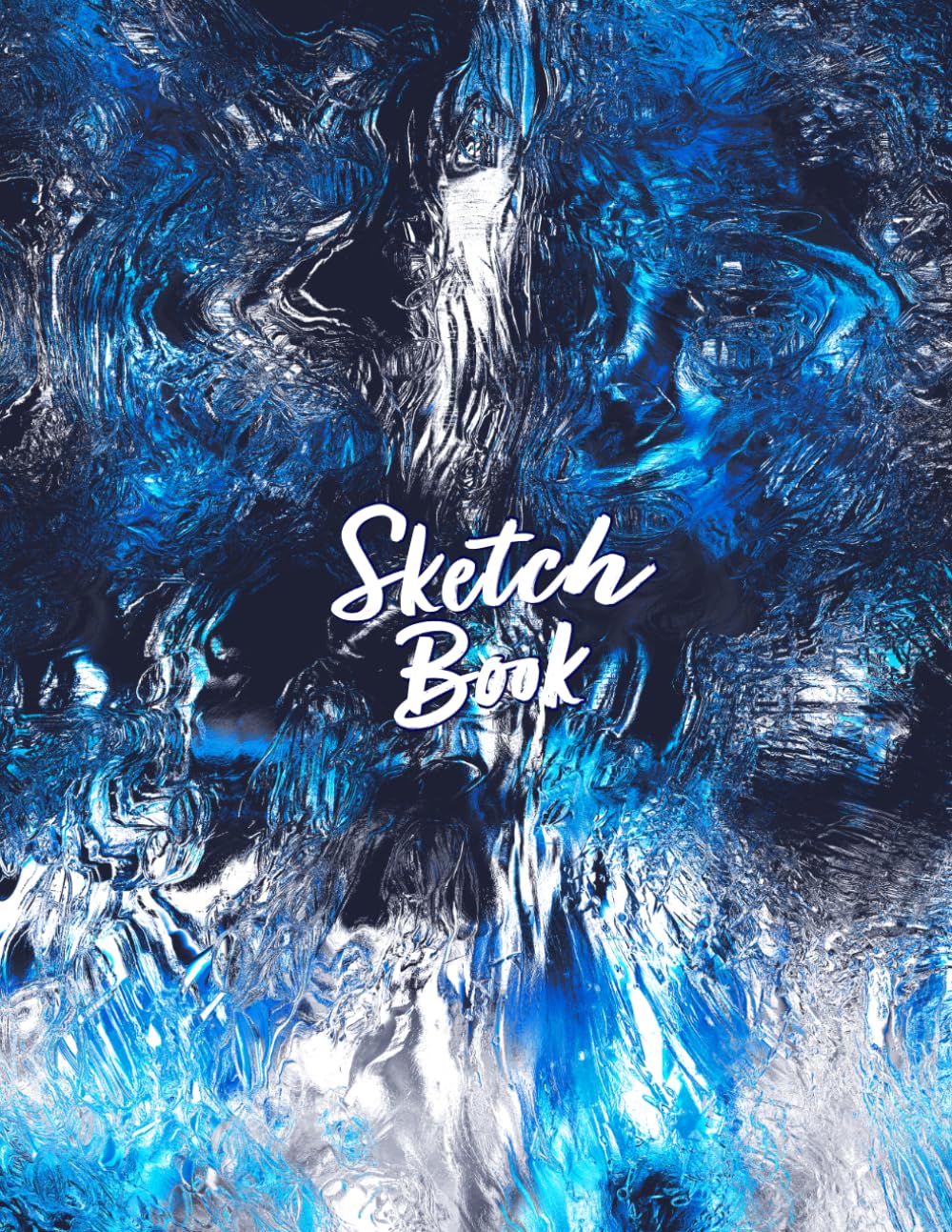 Drawing Sketch Book: Black Blue Graphite Brush Grunge: Cool Sketchbook Blank Paper Pad 8.5" x 11" - 120 Pages Blank Paper Book Doodle Book For Adults baixar o livro de graça
