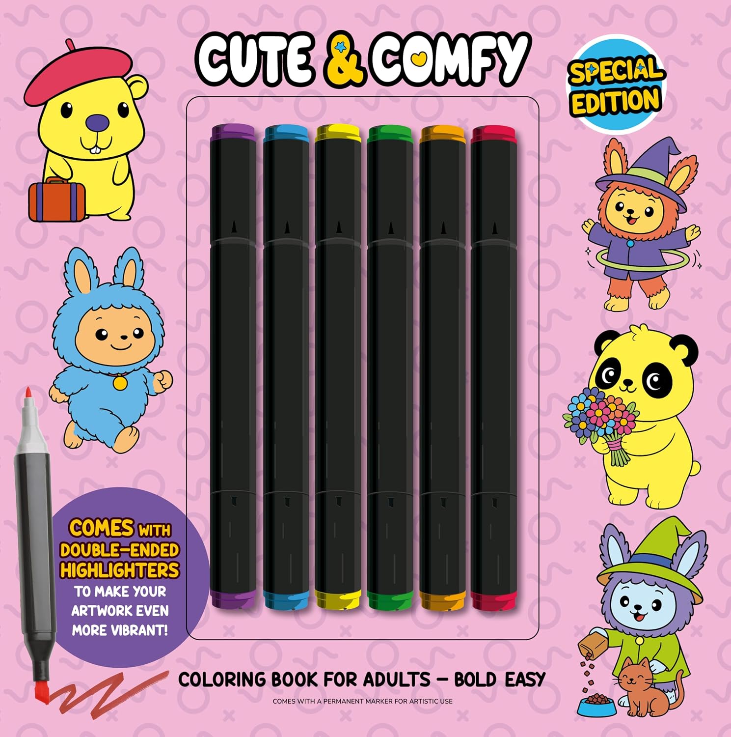 Cute & Comfy Coloring Book for Adults - Special Edition - Livro de Colorir Adulto baixar livro de graça