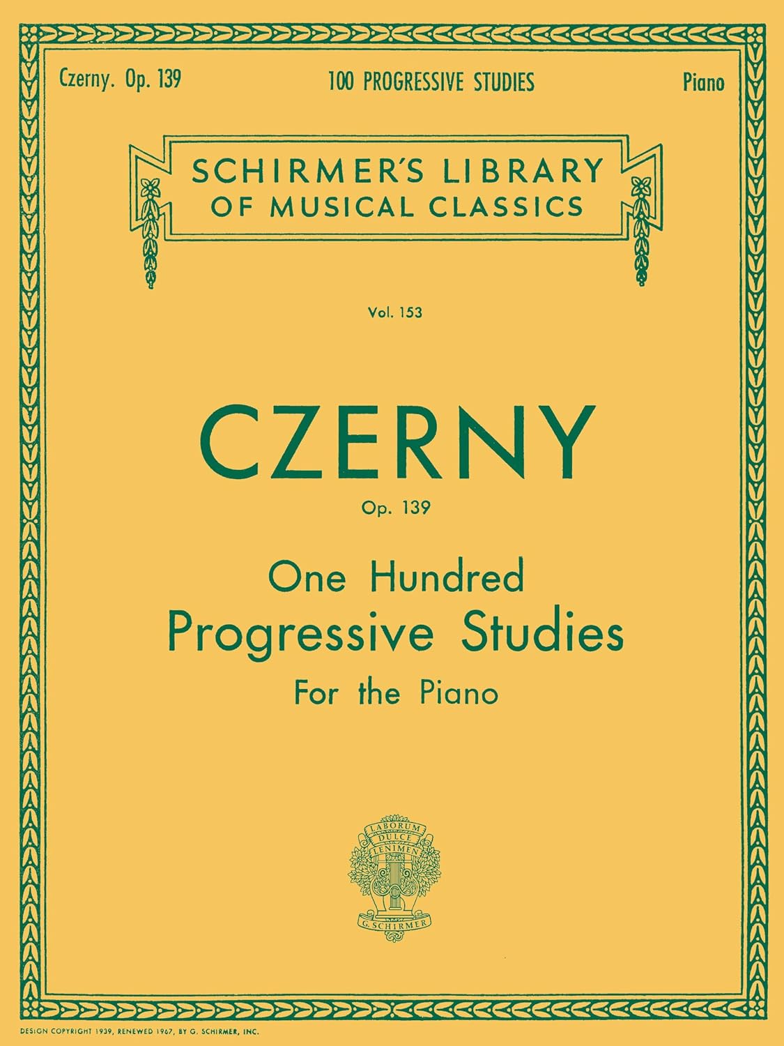 ler totalmente 100 Progressive Studies Without Octaves, Op. 139: Schirmer Library of Classics Volume 153 Piano Technique