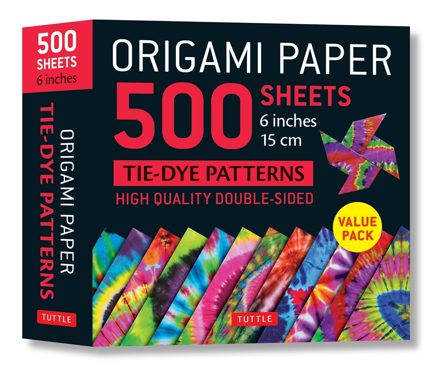 capítulo por capítulo baixar Origami Paper 500 Sheets Tie-Dye Patterns 6" (15 CM): Tuttle Origami Paper: High-Quality Double-Sided Origami Sheets Printed with 12 Different Designs (Instructions for 6 Projects Included)