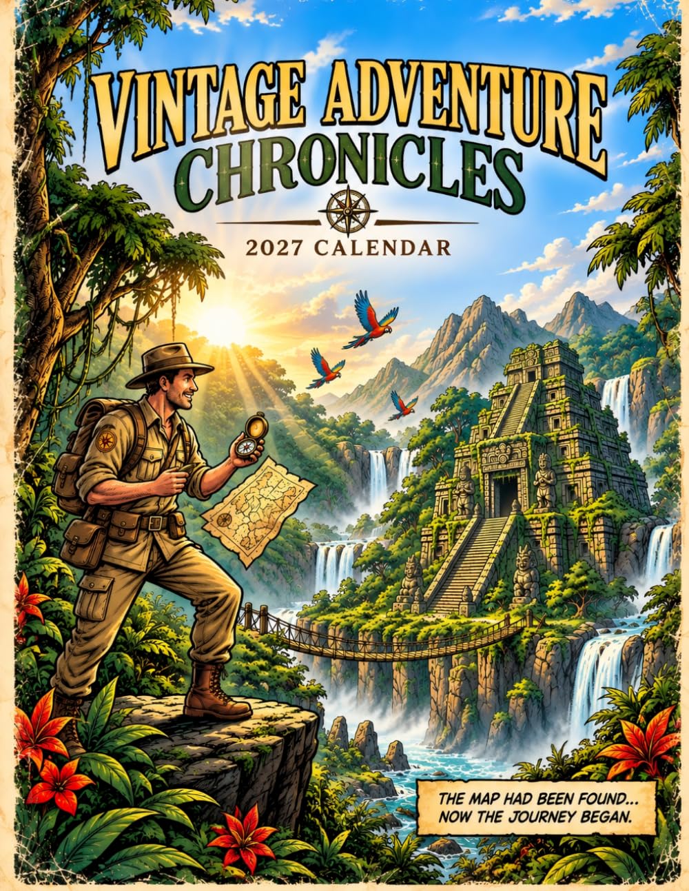 capítulo por capítulo baixar Vintage Adventure Chronicles 2027 Calendar: Retro Exploration, Lost Worlds and Treasure Adventures Subtitle