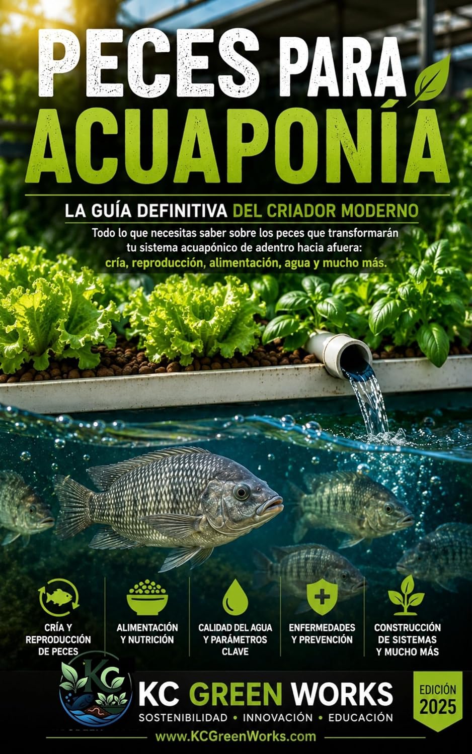 Peces para Acuaponia: La Guía Definitiva del Criador Moderno: Cría, reproducción, alimentación, calidad del agua y manejo de los mejores peces para sistemas acuapónicos (Spanish Edition) baixar o livro de graça