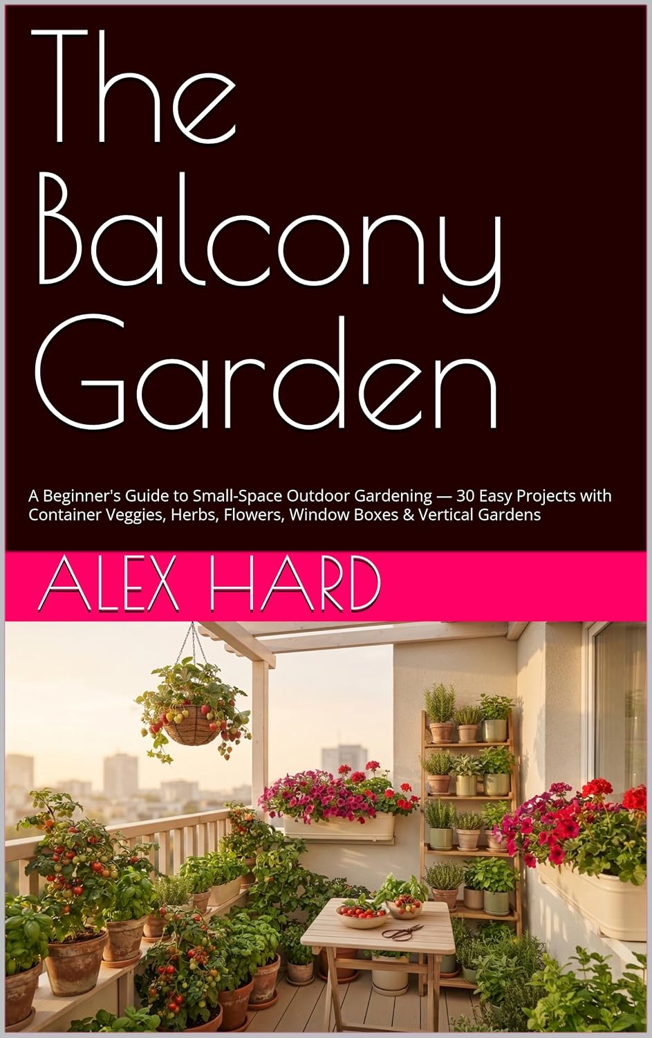 ler totalmente The Balcony Garden: A Beginner's Guide to Small-Space Outdoor Gardening — 30 Easy Projects with Container Veggies, Herbs, Flowers, Window Boxes & Vertical... Green Worlds Book 6) (English Edition)