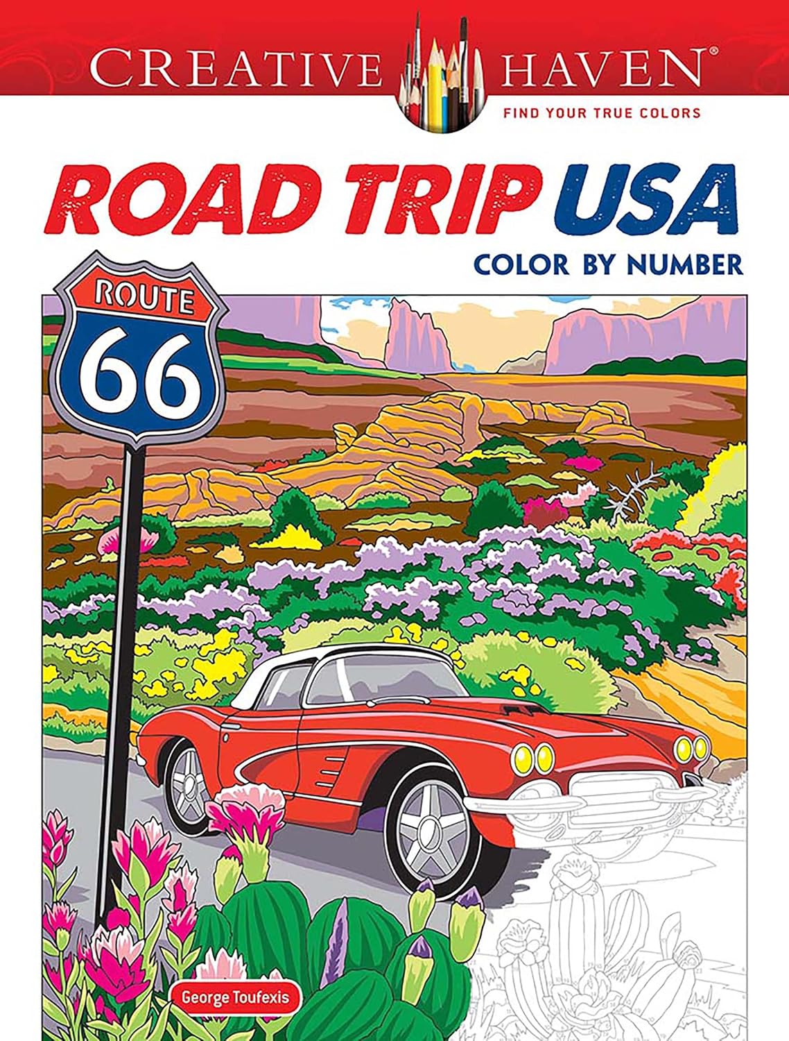 ler totalmente Creative Haven Road Trip USA Color by Number