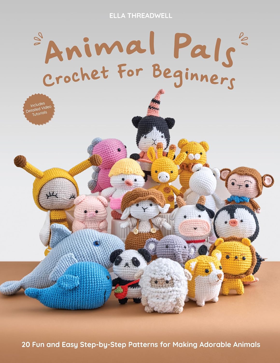 ler totalmente Animal Pals Crochet for Beginners: 20 Fun and Easy Step-by-Step Patterns for Making Adorable Animals (English Edition)