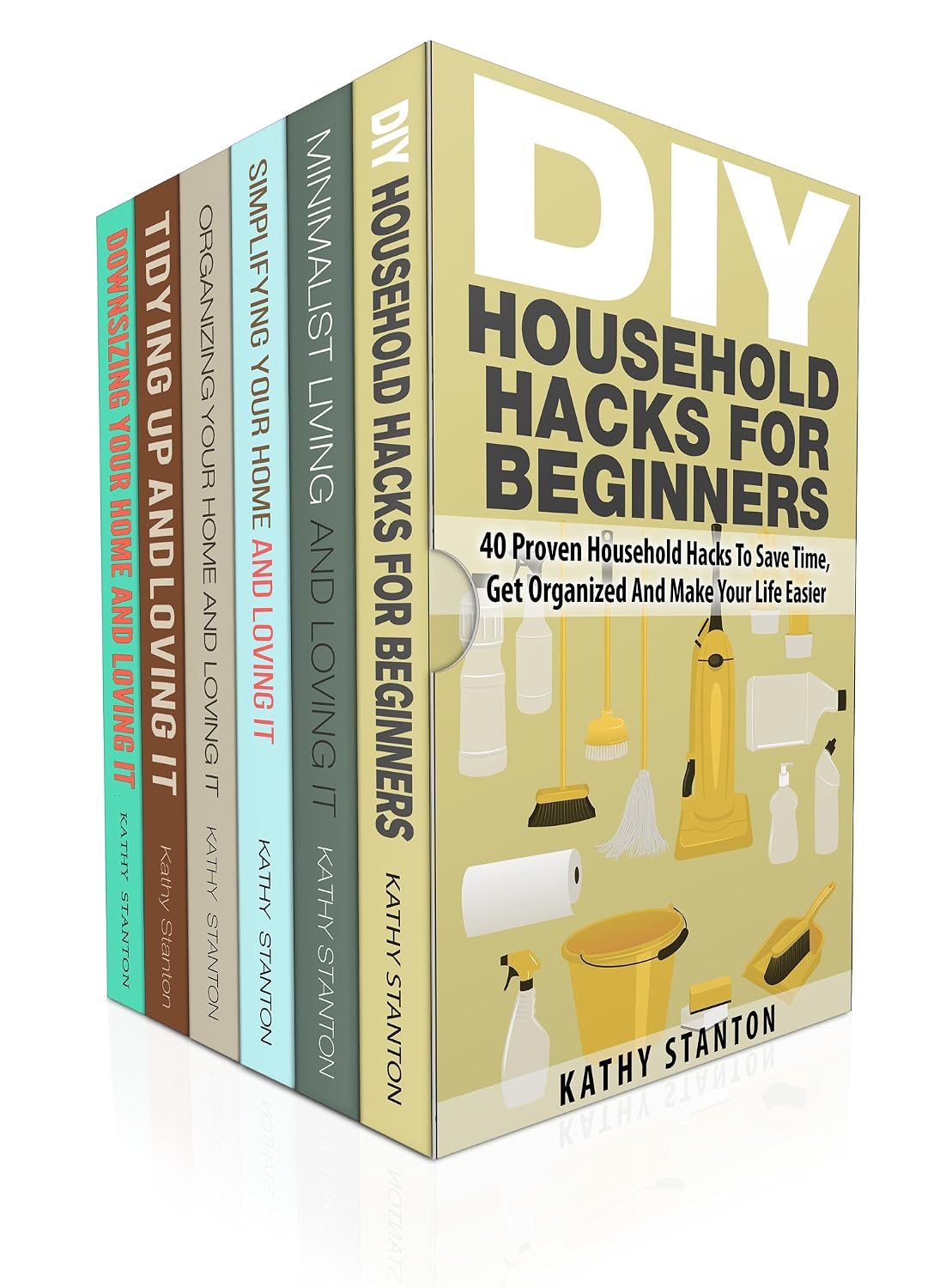 ler totalmente DIY Hacks For Beginners Box Set (6 in 1): Learn Over 200 Ways To Declutter And Clean Your Home Fast (Maximize Your Space, Cleaning Hacks, Organizing Your Space) (English Edition)