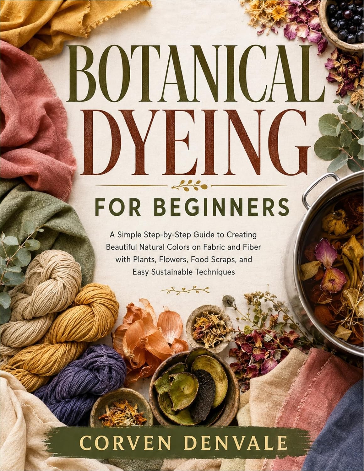 ler totalmente Botanical Dyeing For Beginners: A Simple Step-By-Step Guide To Creating Beautiful Natural Colors On Fabric And Fiber With Plants, Flowers, Food Scraps,... Sustainable Techniques (English Edition)