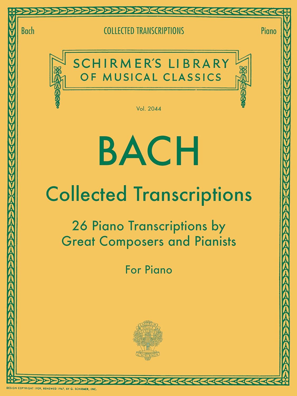 ler totalmente Collected Transcriptions: Schirmer Library of Classics Volume 2044 Piano Solo