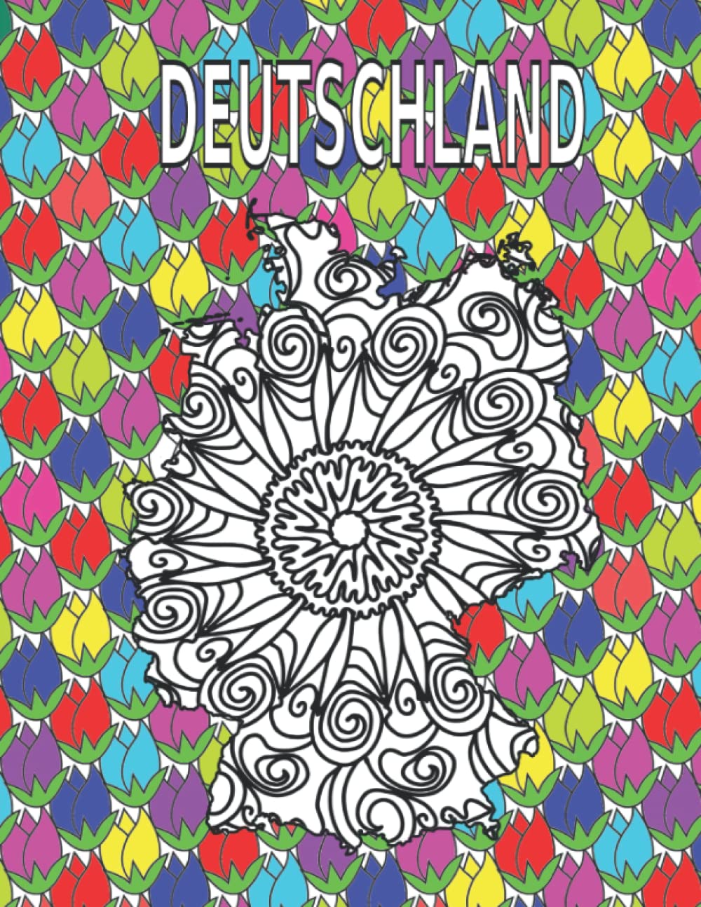 Malbuch für Erwachsene Landkarte Deutschlandkarte Mandala, Stress abbauen, Entspannen, Kreativität fördern, Antistress (German Edition) baixar o livro de graça